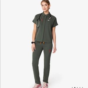 Figs limited edition scrubs Figs moss green pants